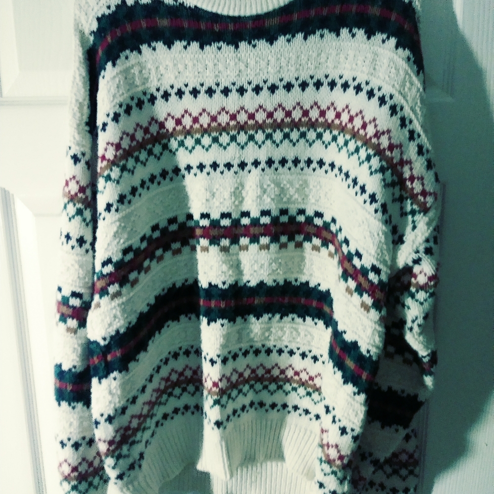 LAKE HARMONY USA COLORFUL SWEATER🌹SIZE L,NICE VINTAGE.🎁 - Picture 2 of 4